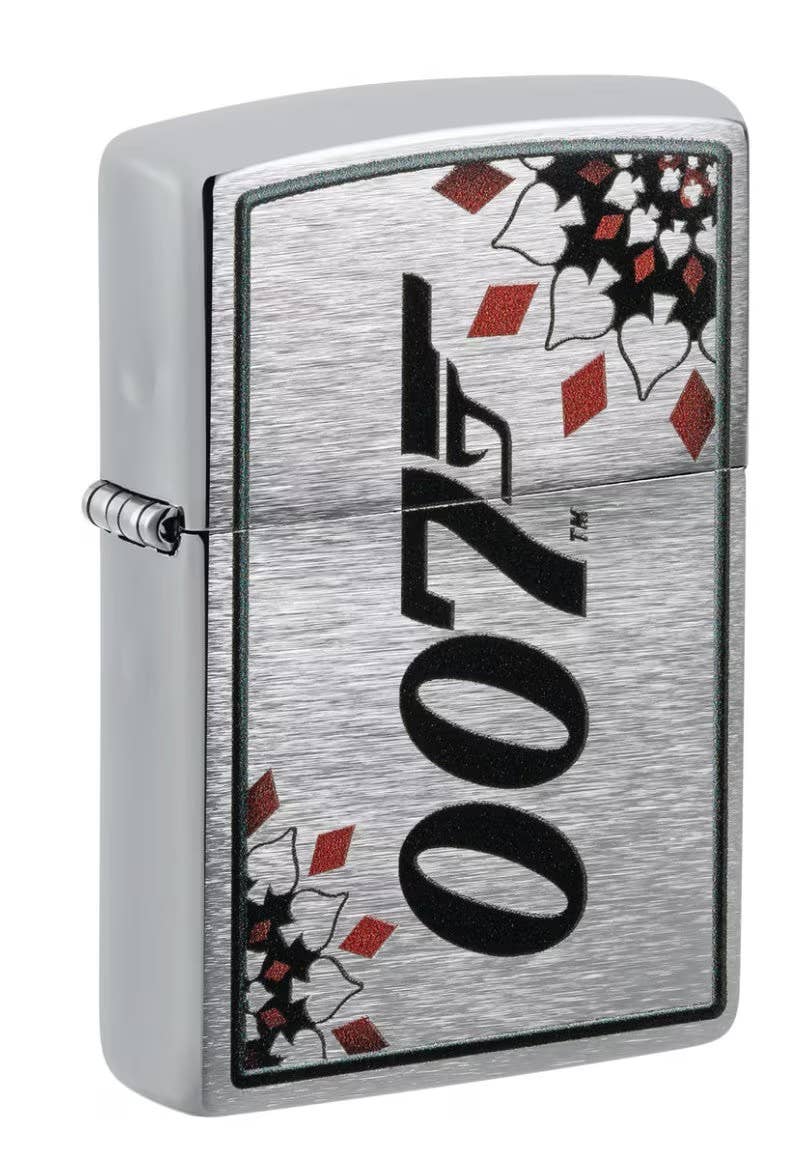 James Bond Poker Suits Zippo