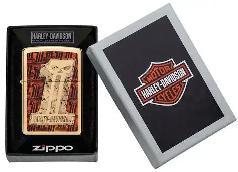 Sharp Harley Davidson #1 Fusion Zippo Lighter