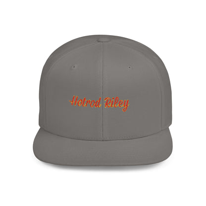 Hotrod Riley Flat Bill Snapback Cap – Retro Style Adjustable Hat