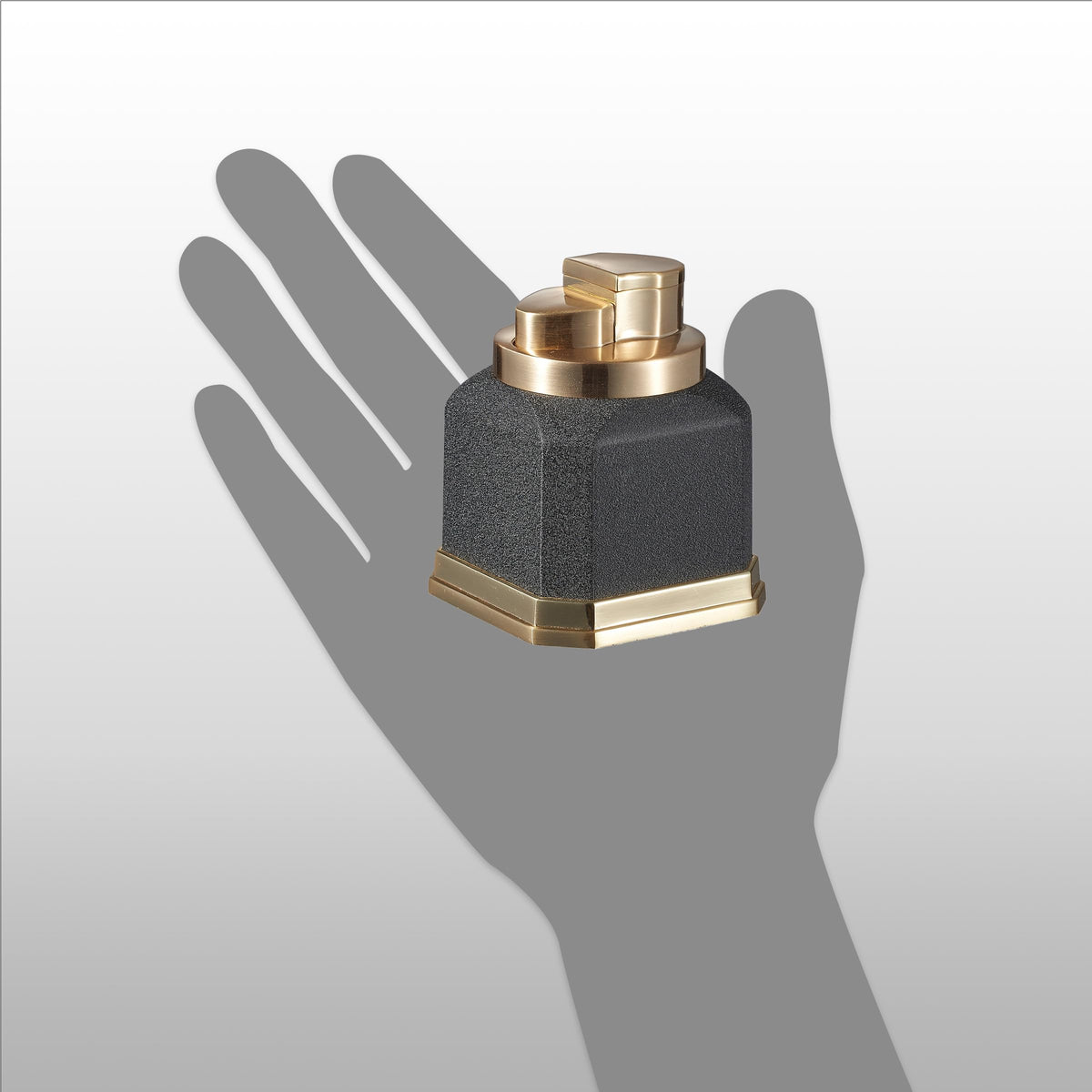 Visol Redferno Torch Lighter, Quad Flame, Refillable, Windproof, Adjustable Flame, Black Crackle and Copper Finish, Unique Cube Shape, Table Lighter