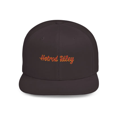 Hotrod Riley Flat Bill Snapback Cap – Retro Style Adjustable Hat