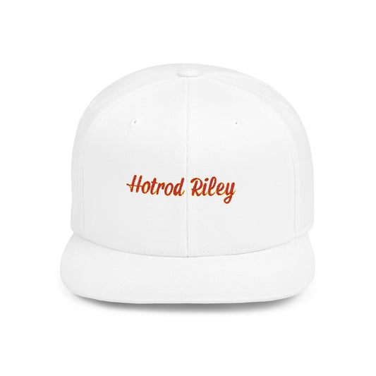 Hotrod Riley Flat Bill Snapback Cap – Retro Style Adjustable Hat